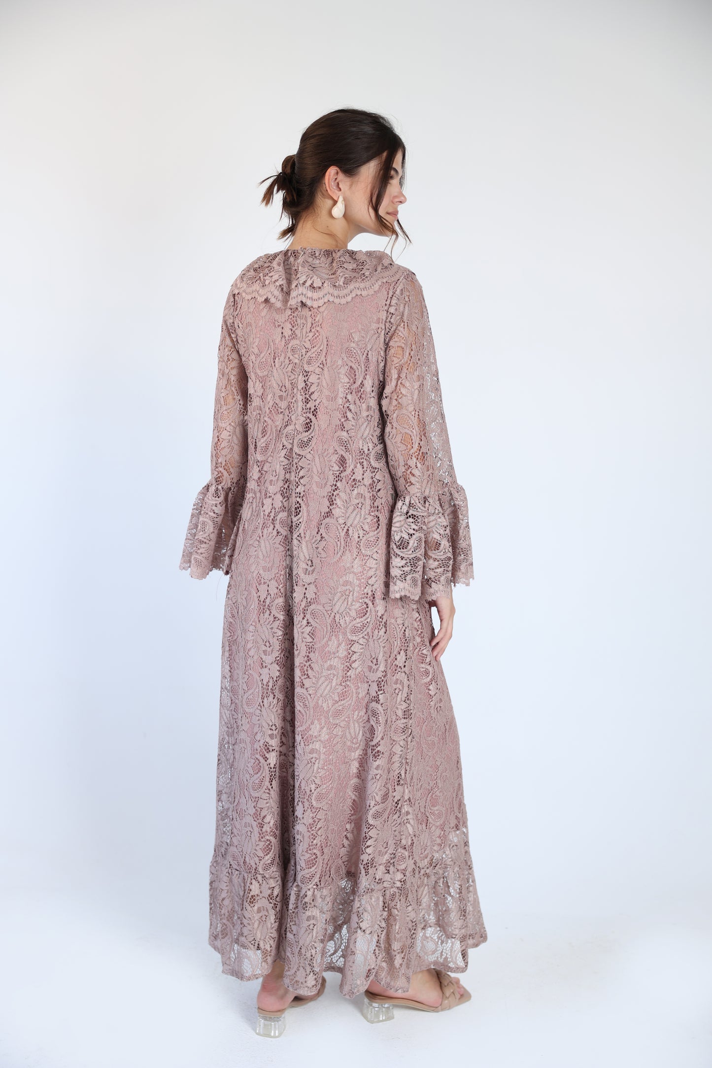 Lace nude dress