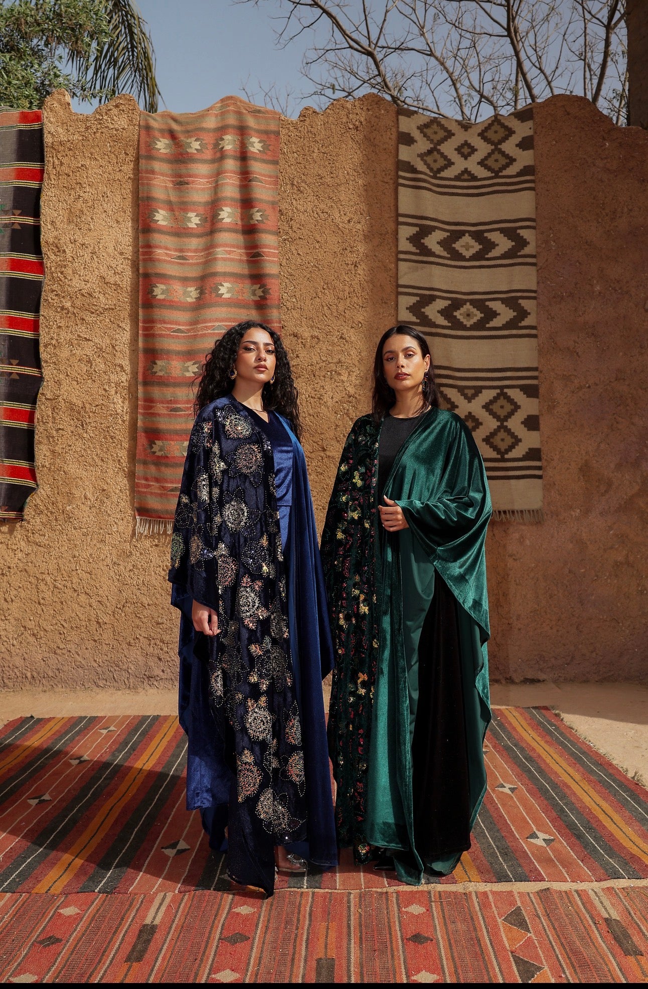 “سهر" sahar kaftan navy