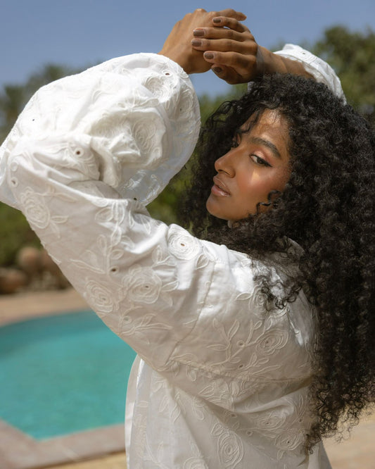 Floree embroidered proderie set