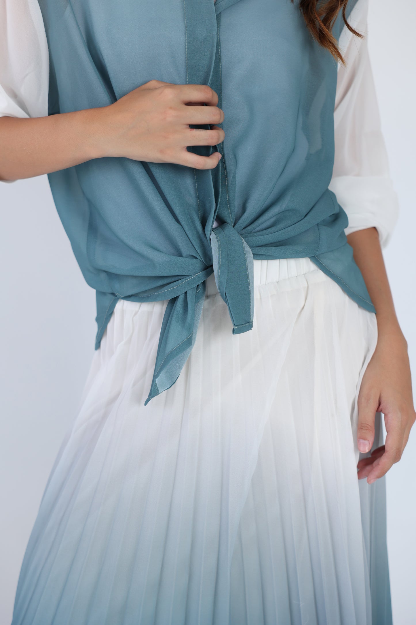 Ombre chiffon chemise