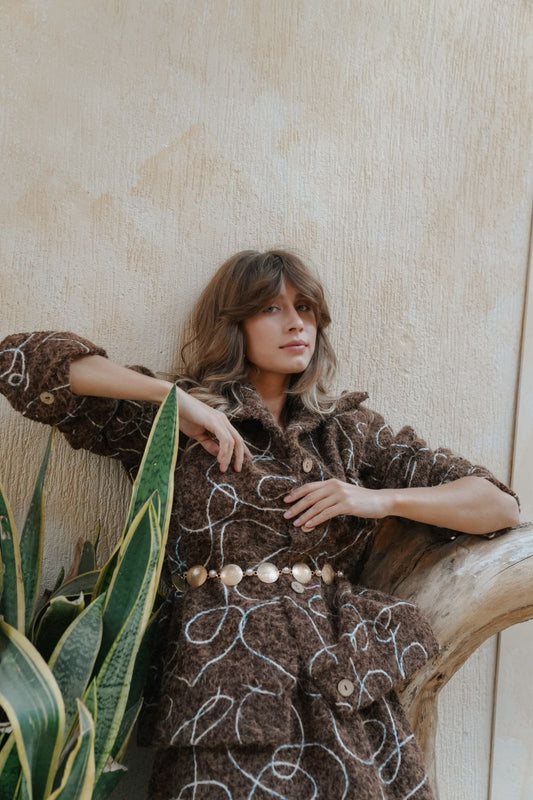 Kiana embroidered skirt set