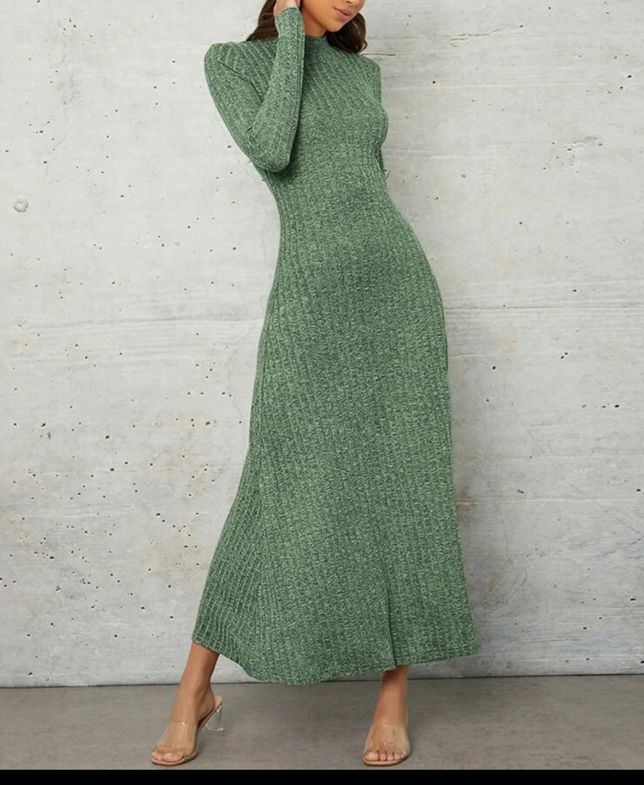 Wool fitted cloche dress