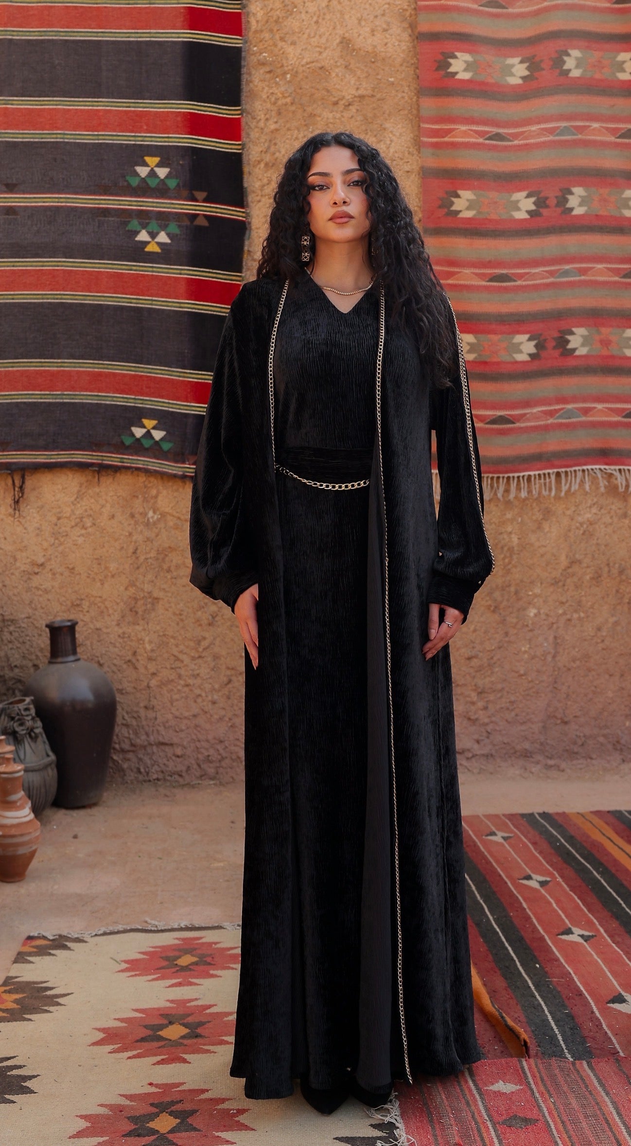 “دهب" black dahab kaftan