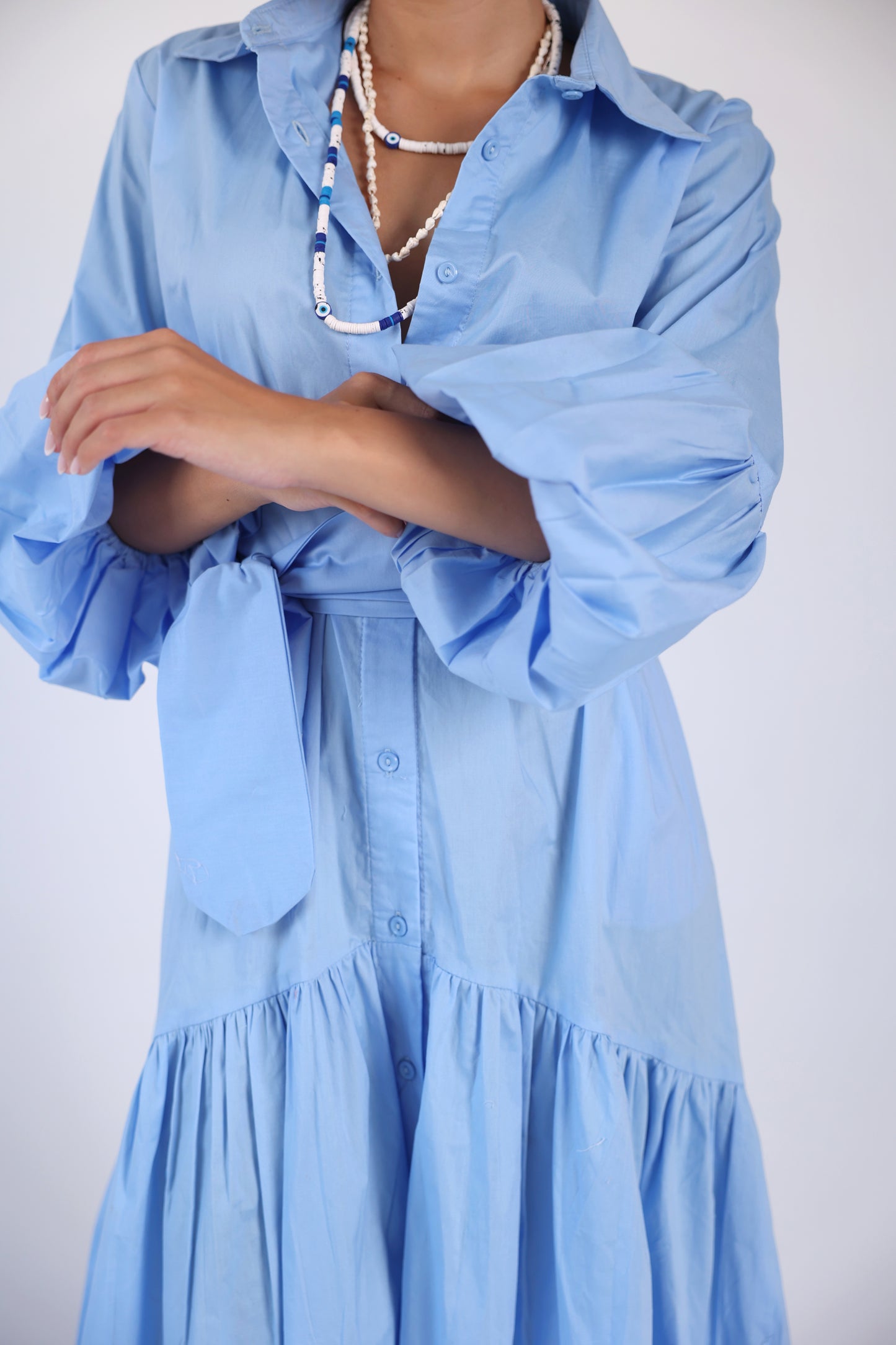 Puff sleeve dress