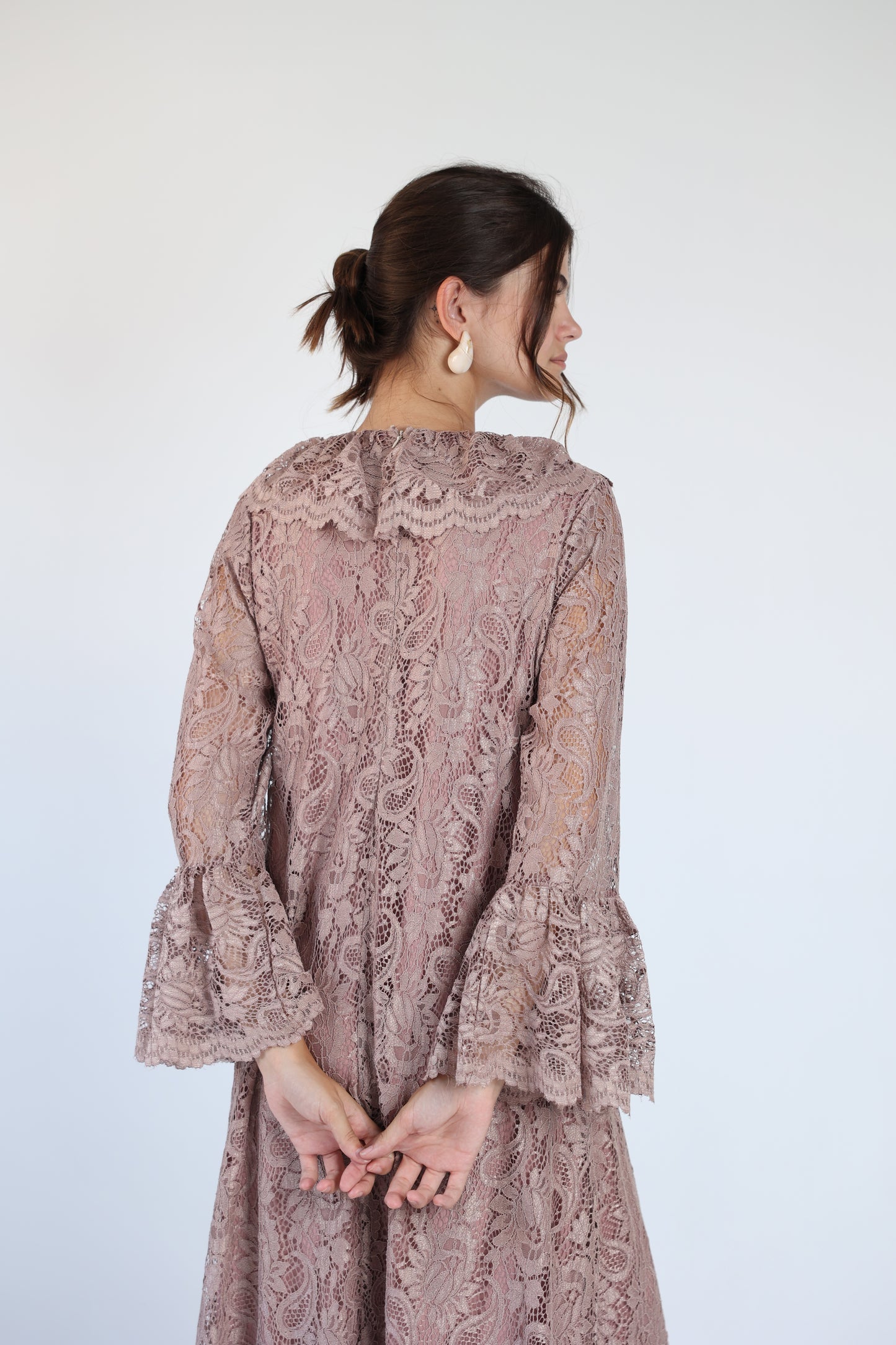 Lace nude dress