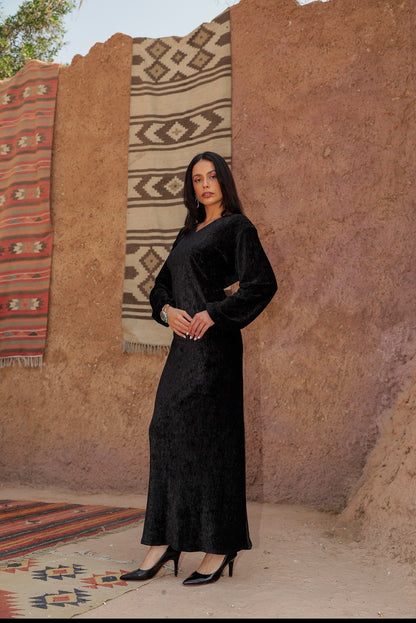 Velvet basic dress
