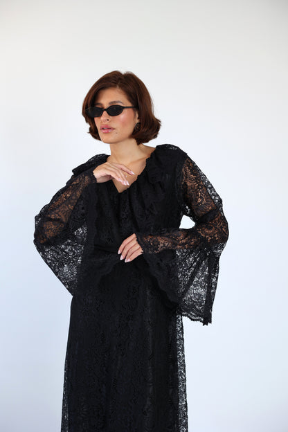 Lace black dress