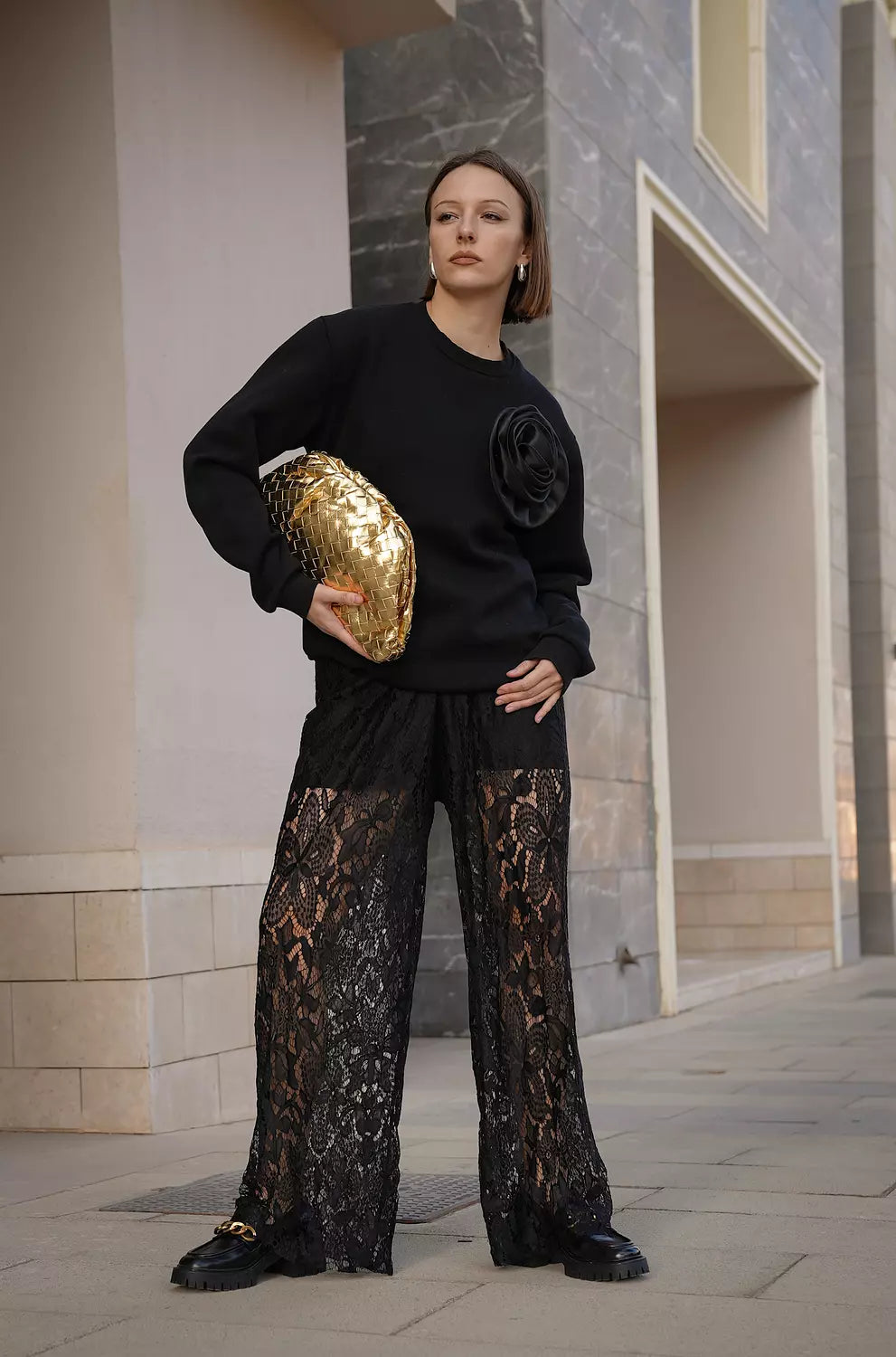 Lace pants