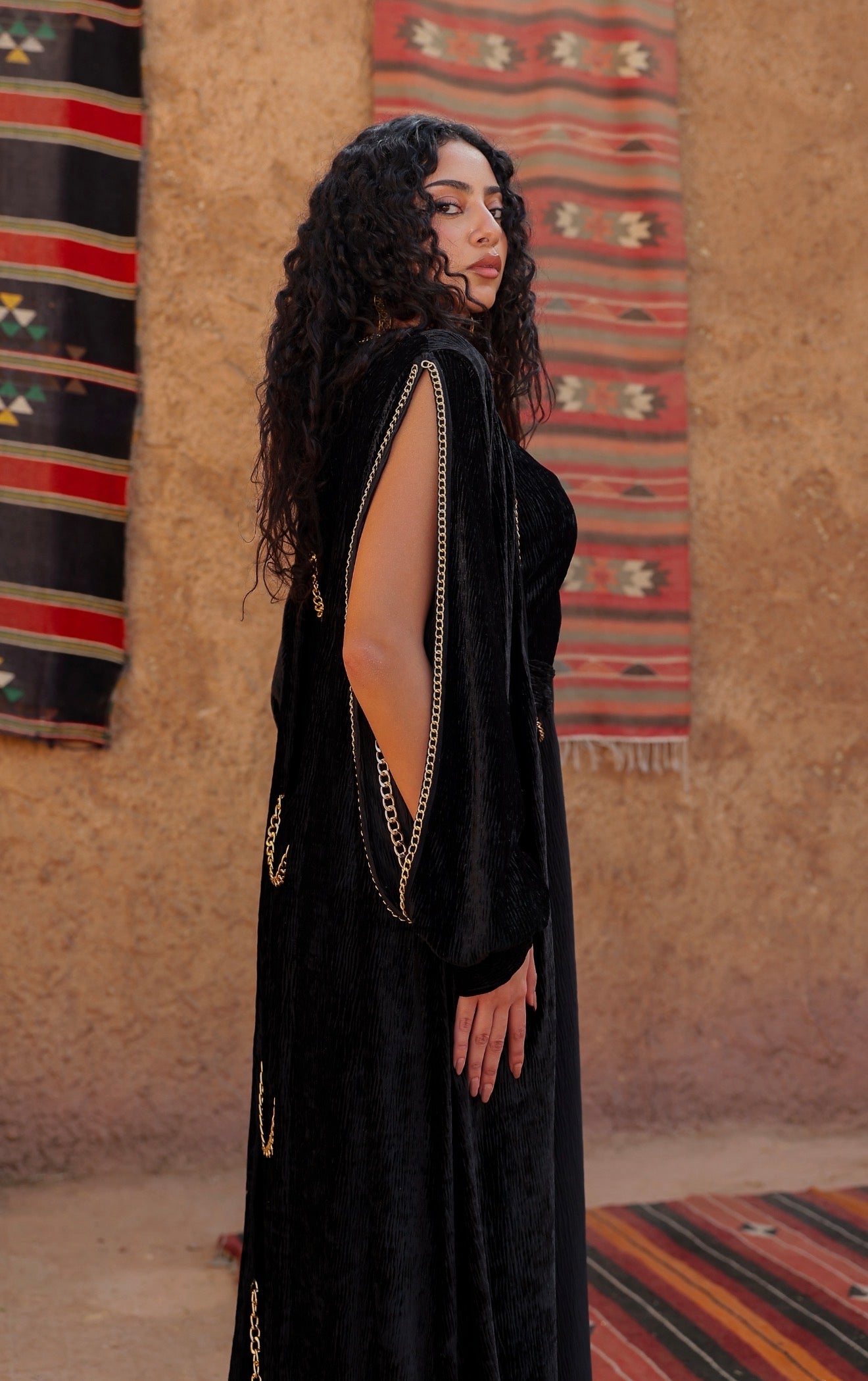 “دهب" black dahab kaftan