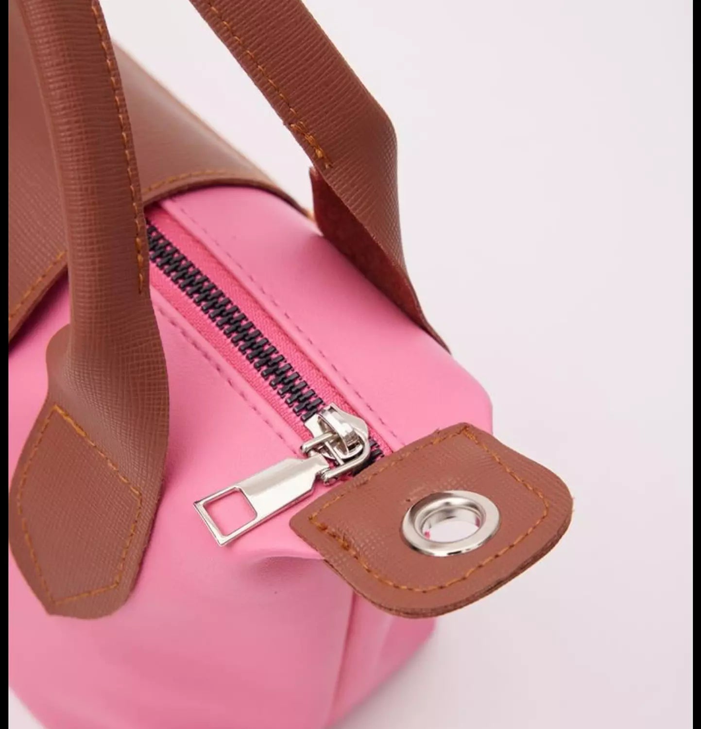 Pinky leather bag