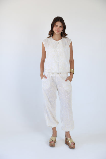 Bling embroidered pants