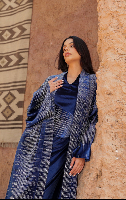 "حواء" Hawaa kaftan navy