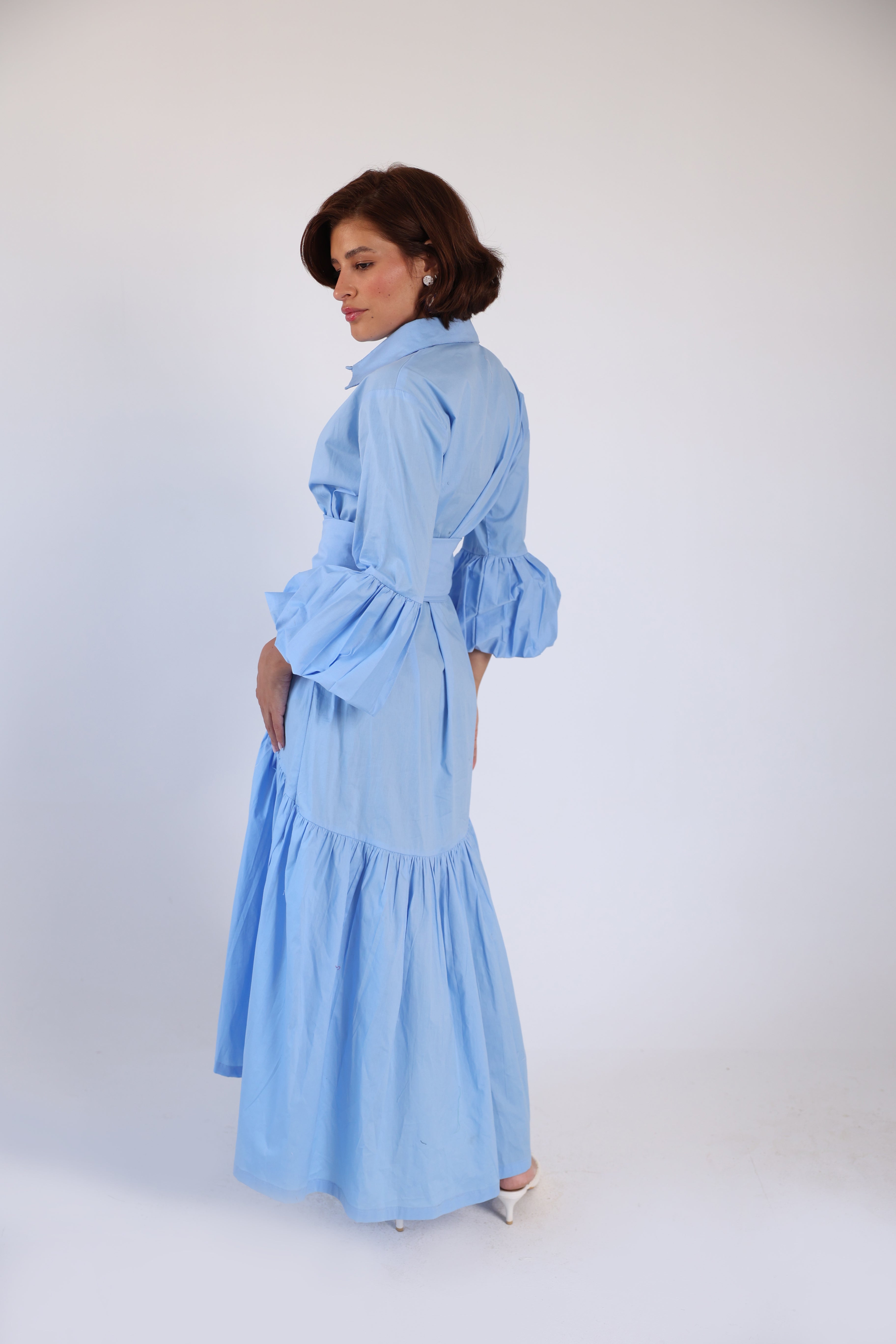 Puff sleeve dress