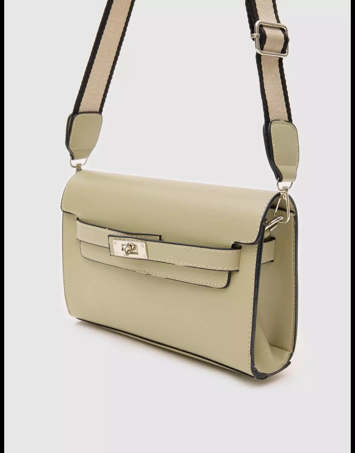 Lock design pouch + crossbody