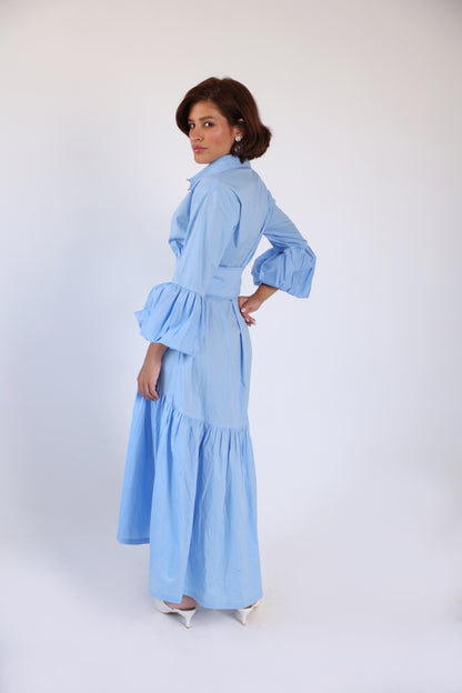 Puff sleeve dress