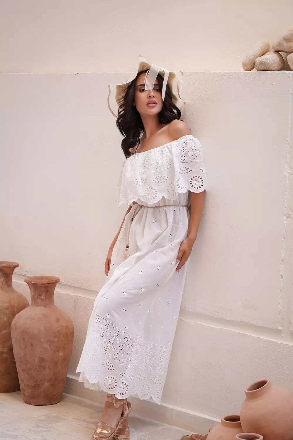 Eyelet Picnic Dress