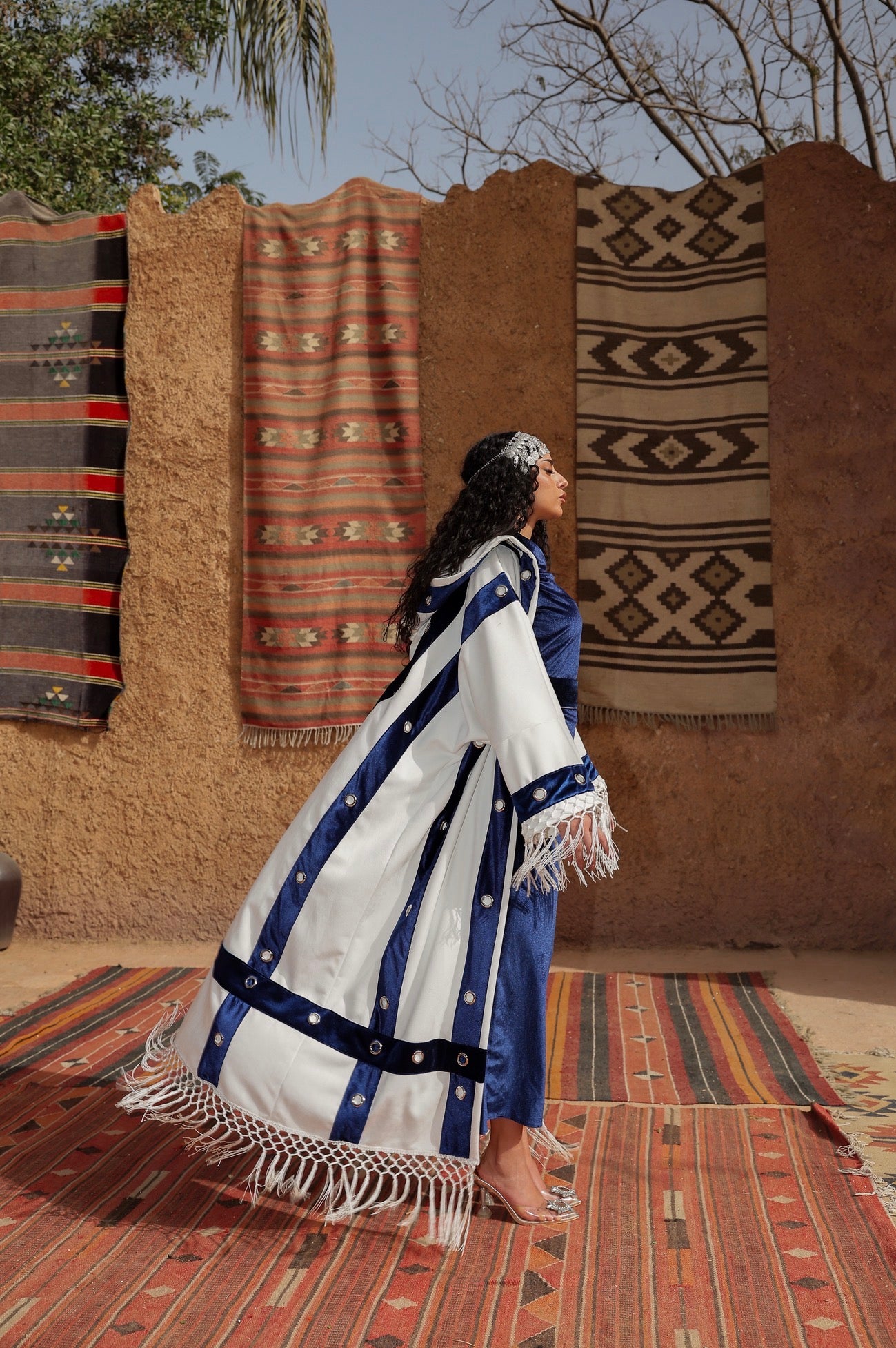 "چليلة" jalila kaftan white