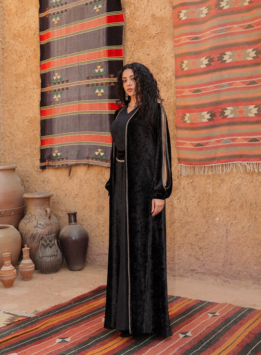 “دهب" black dahab kaftan