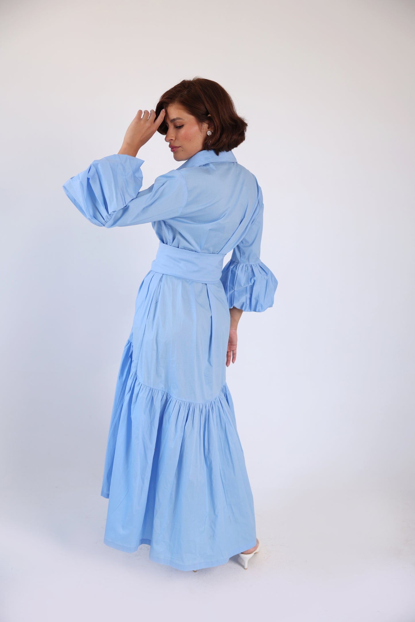 Puff sleeve dress