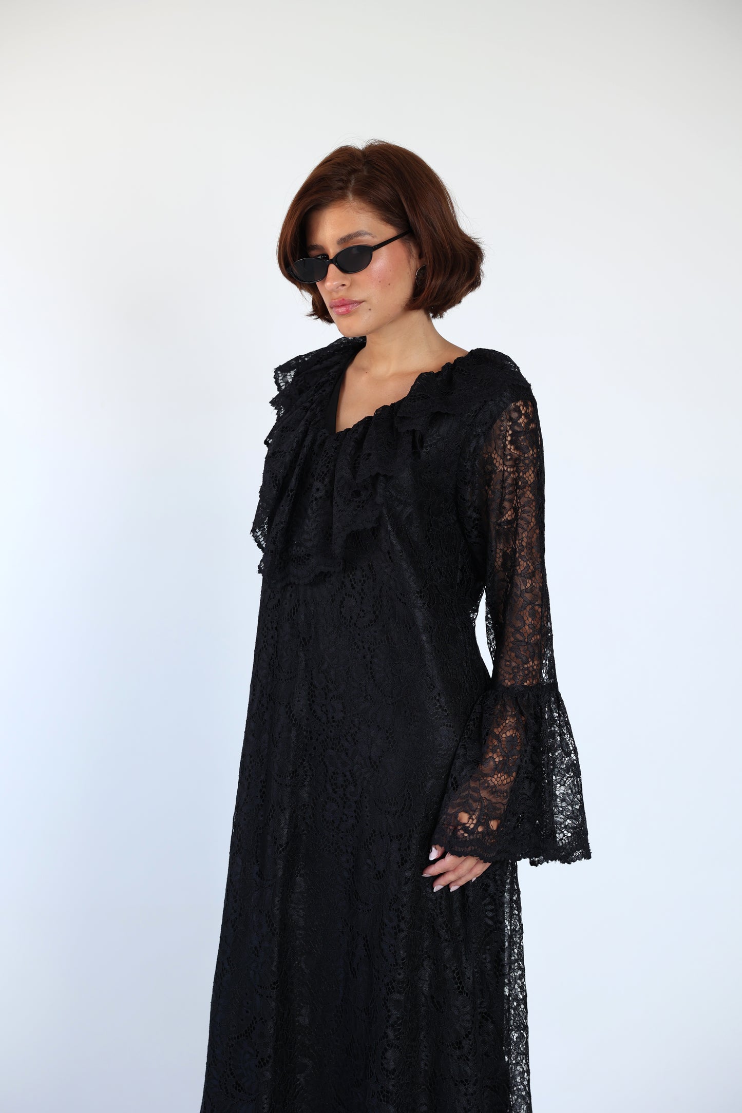 Lace black dress