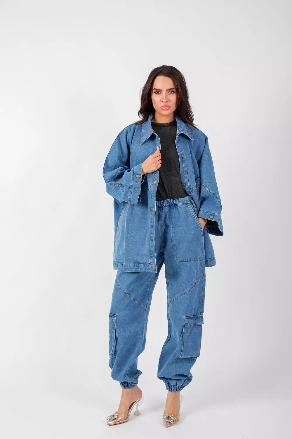 All denim set