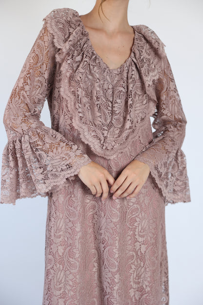 Lace nude dress