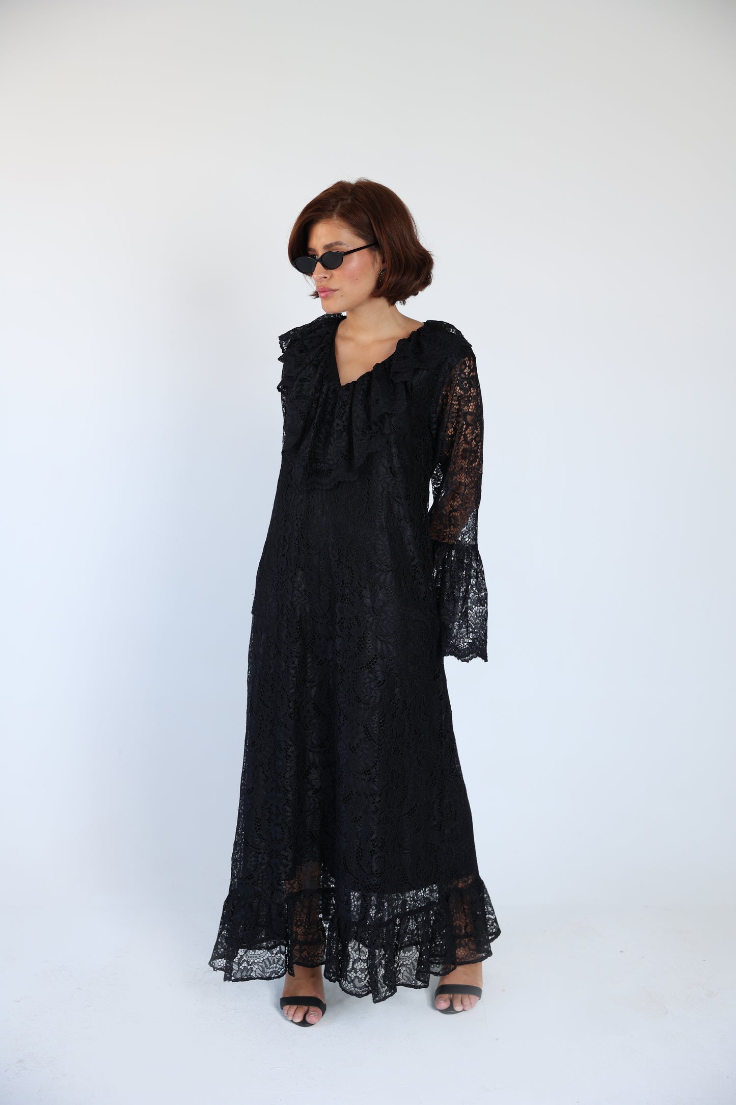 Lace black dress