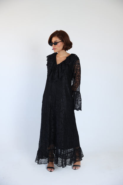 Lace black dress