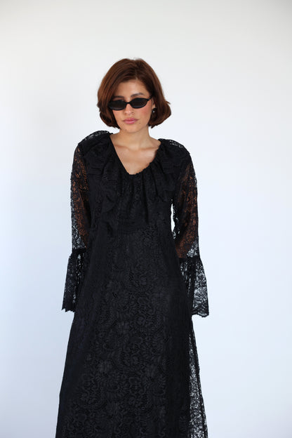 Lace black dress