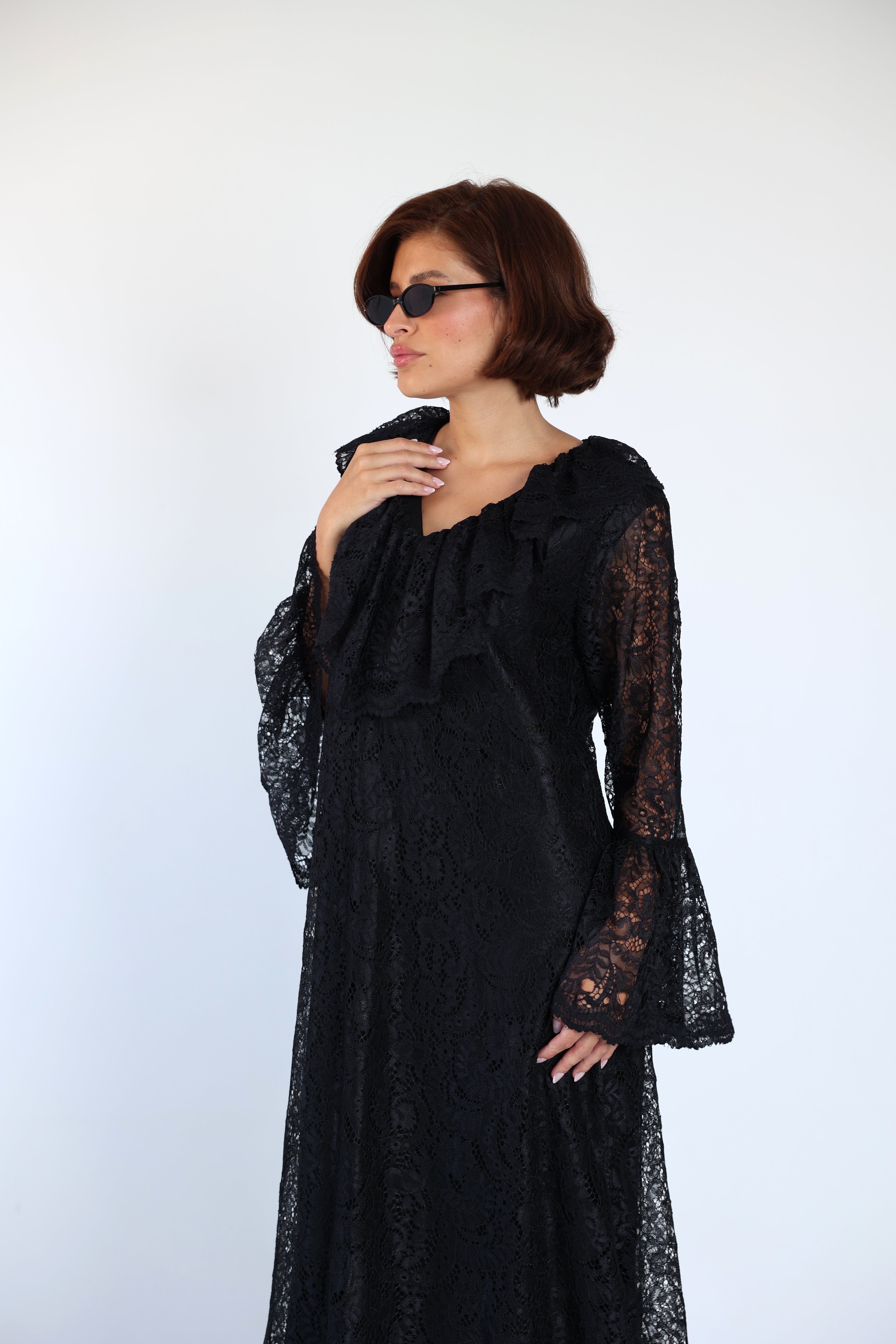 Lace black dress