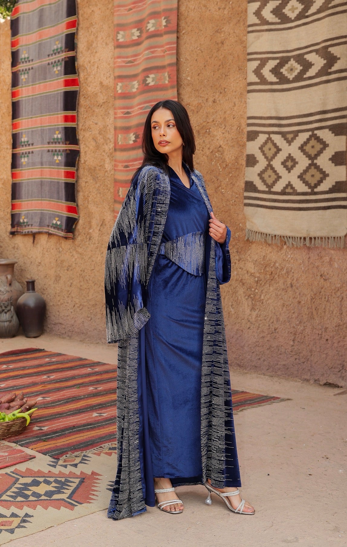 "حواء" Hawaa kaftan navy