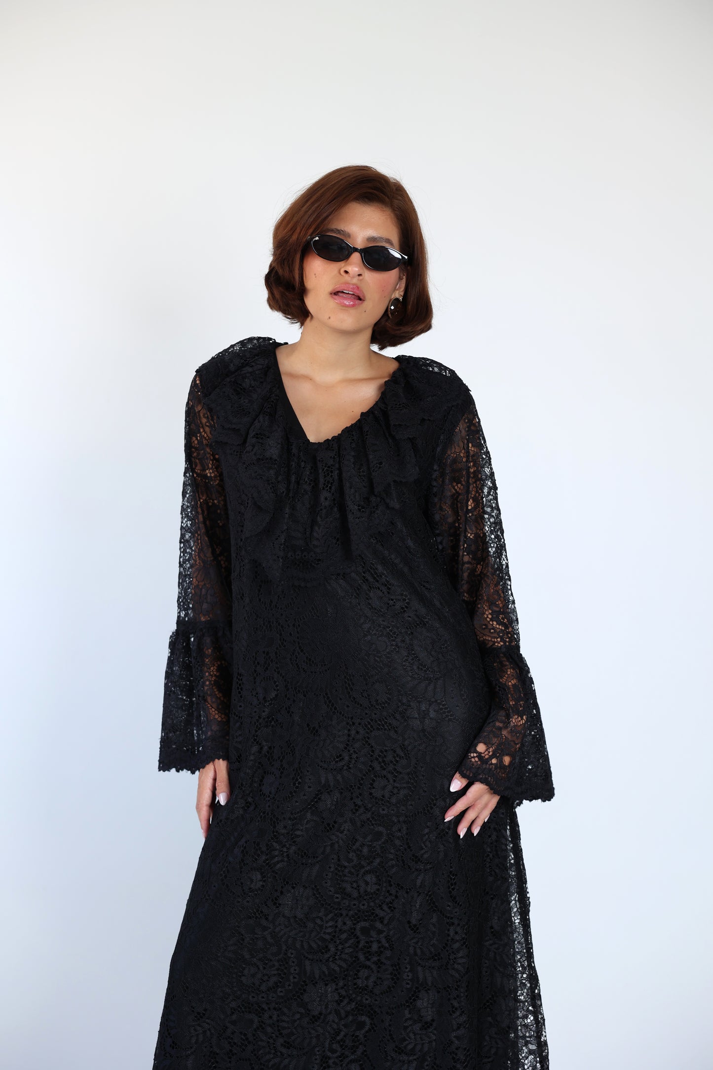 Lace black dress