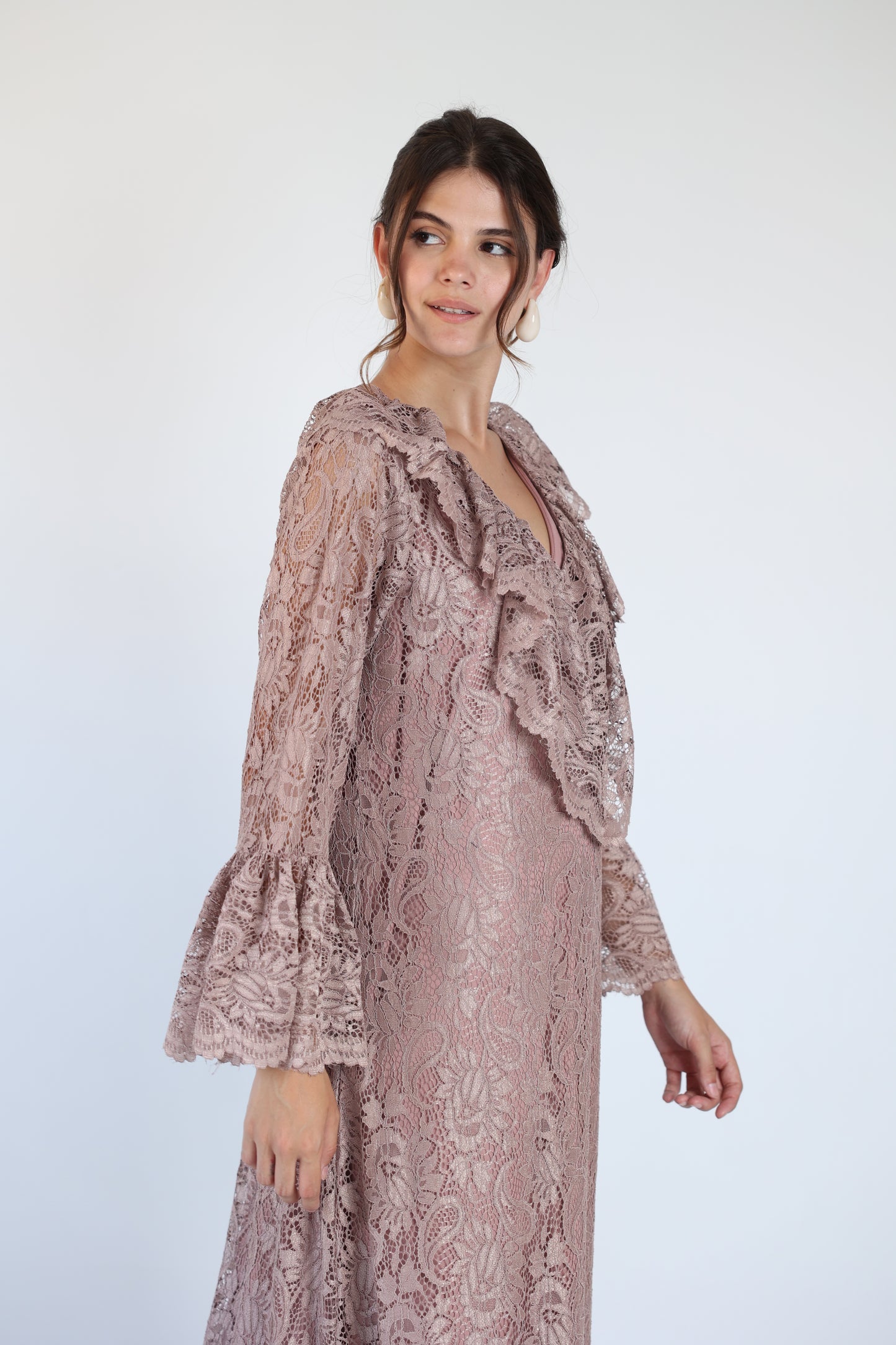 Lace nude dress