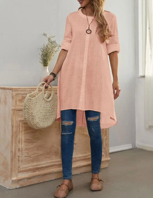 Pink lenin shirt