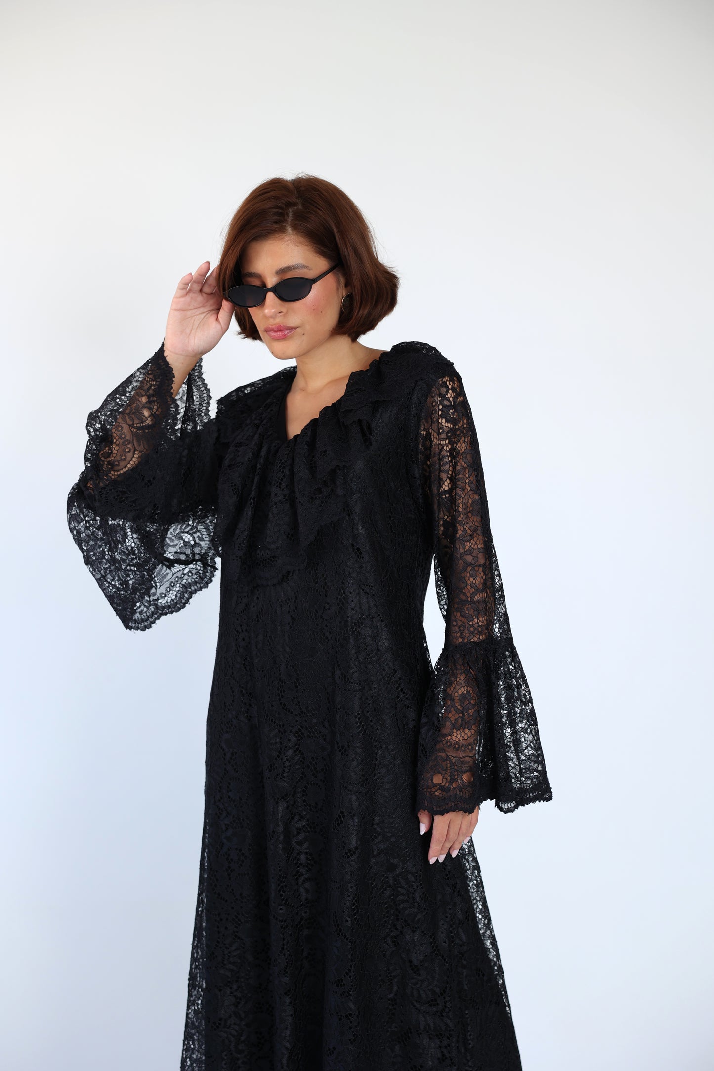 Lace black dress