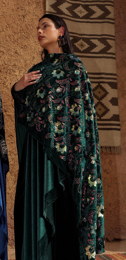 "سهر"  Sahar kaftan olive