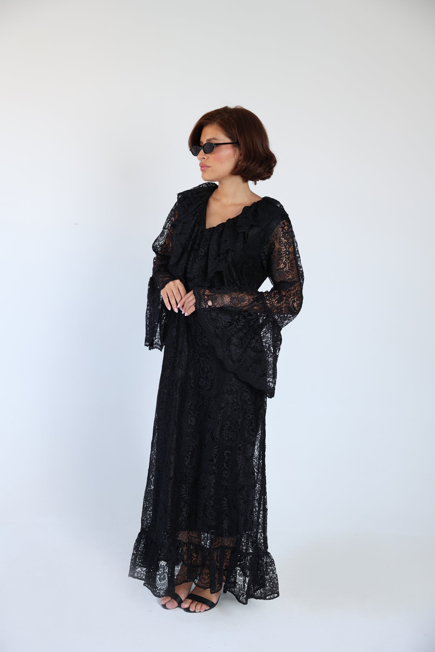 Lace black dress