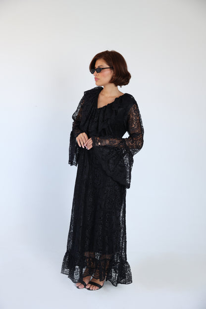 Lace black dress
