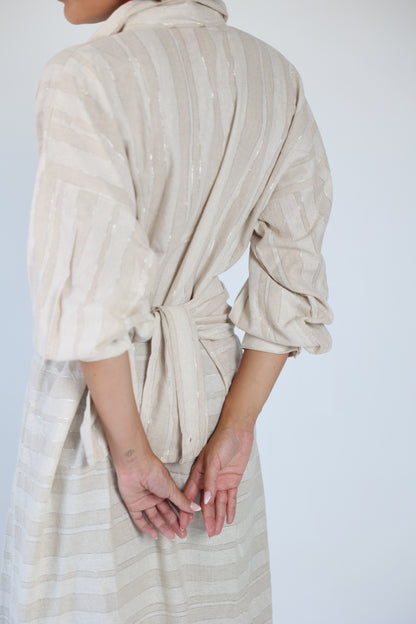 Striped shimmer blouse