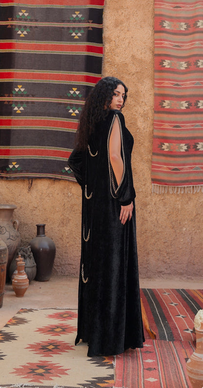 “دهب" black dahab kaftan