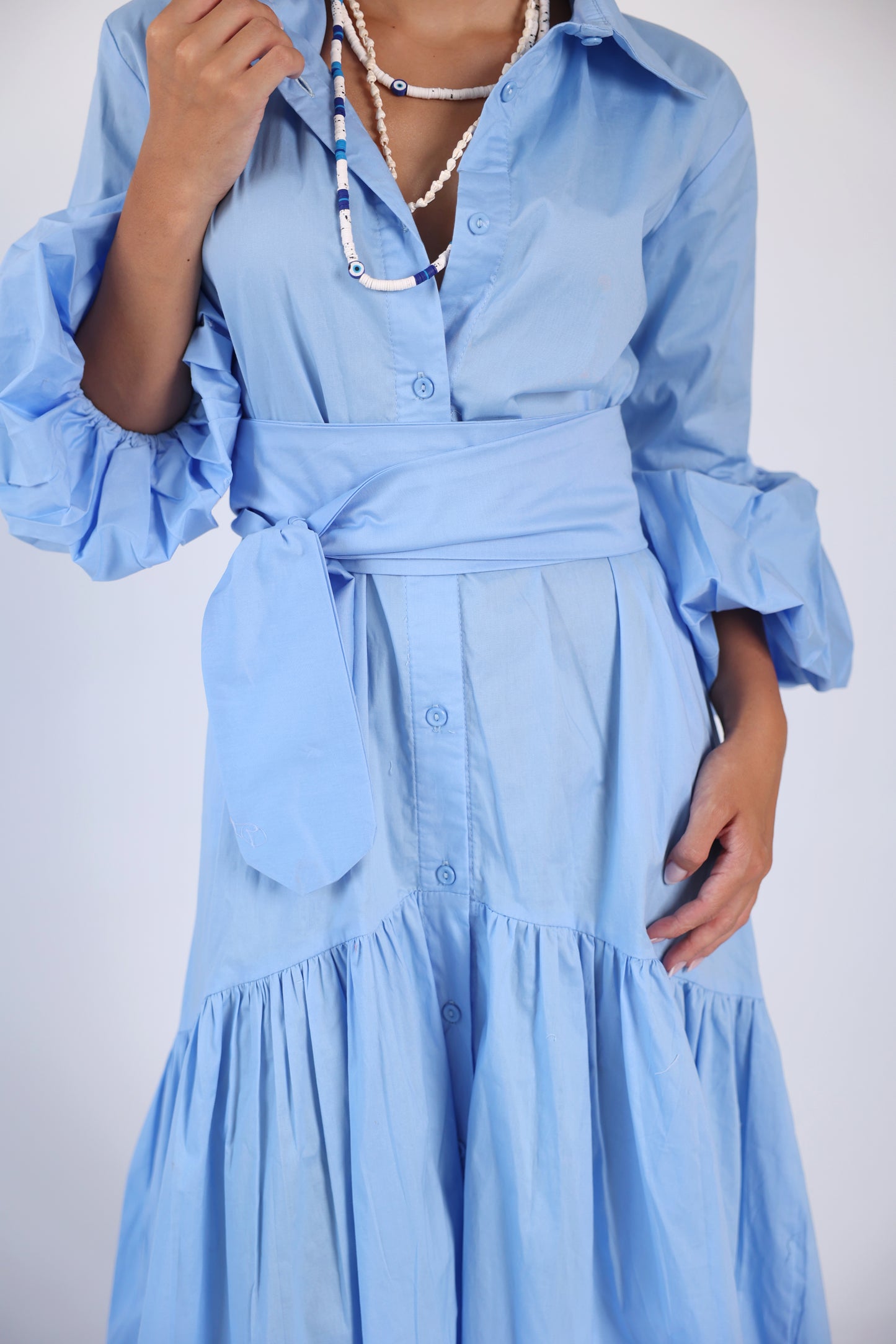 Puff sleeve dress