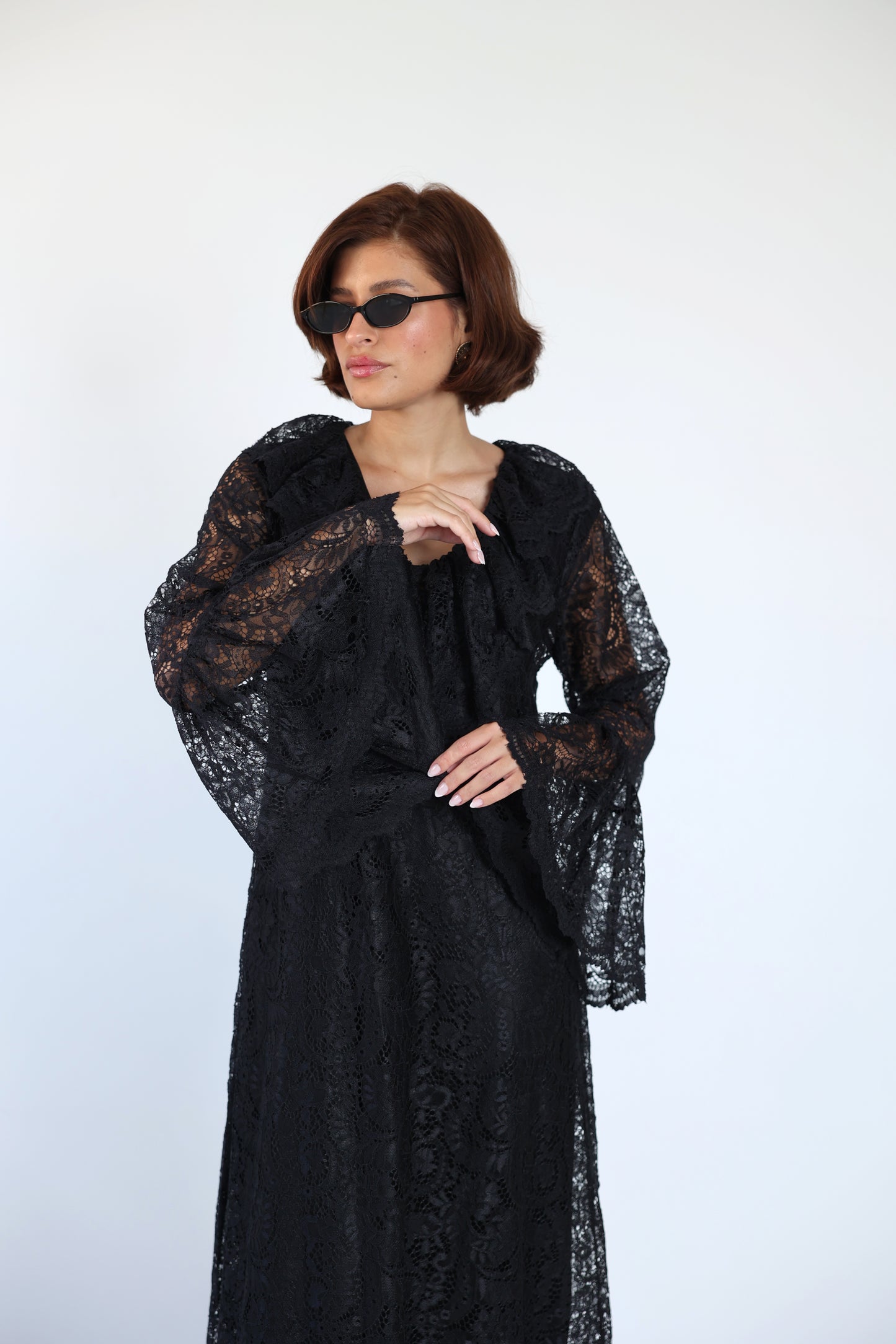 Lace black dress