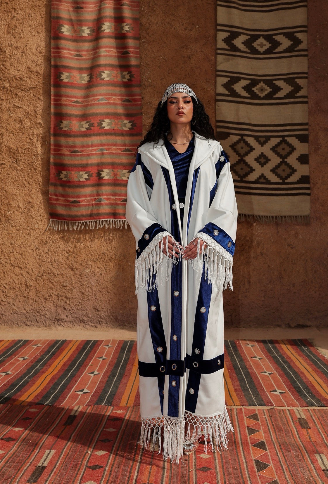 "چليلة" jalila kaftan white