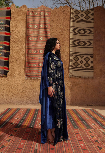 “سهر" sahar kaftan navy