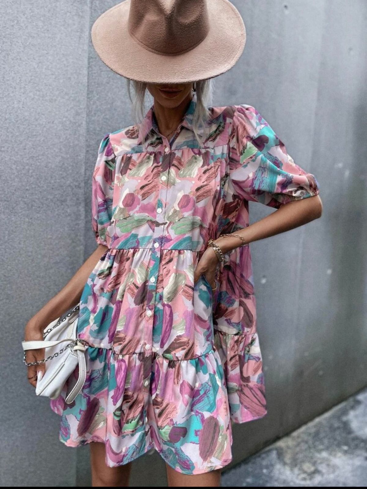 Phantom flowy dress