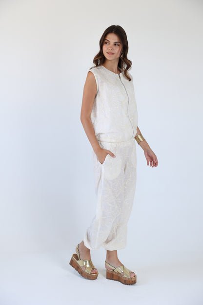 Bling embroidered pants