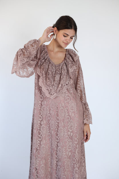 Lace nude dress
