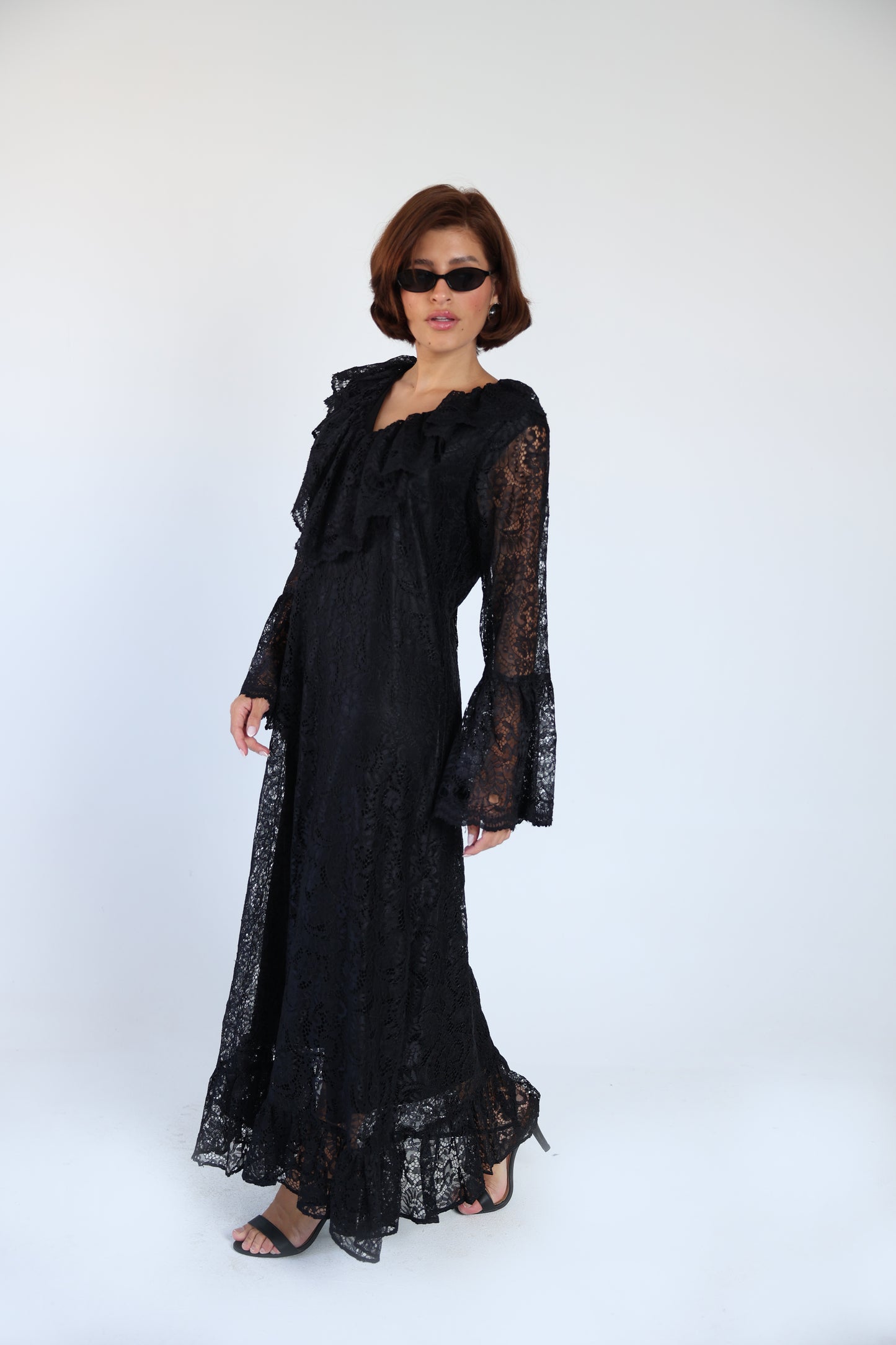 Lace black dress
