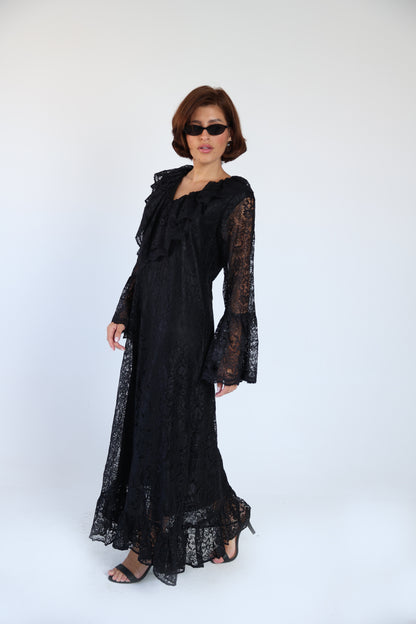 Lace black dress