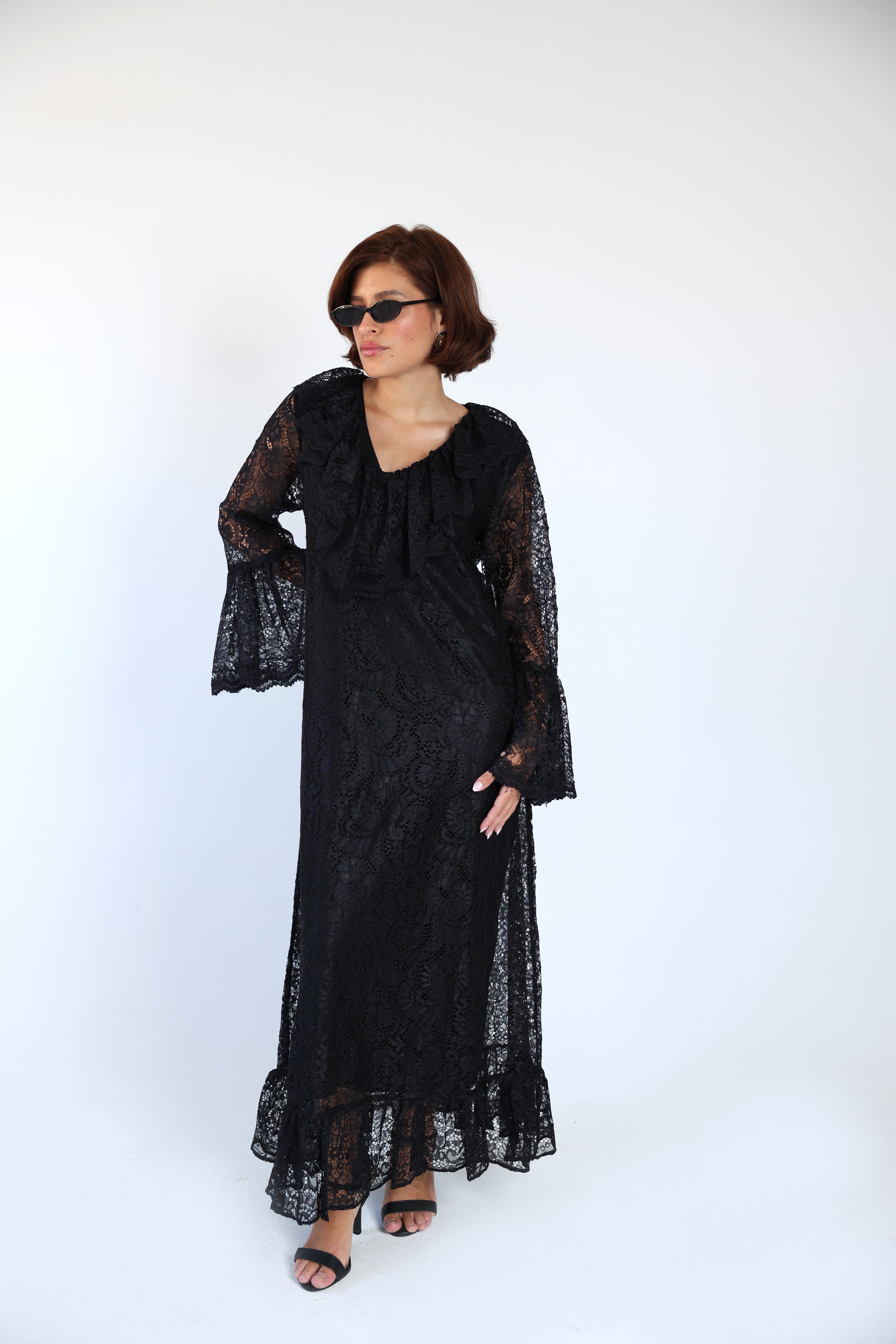 Lace black dress